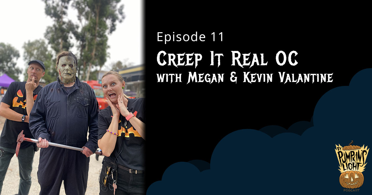 Kevin and Megan Valantine with Michael Myers at Creep It Real OC